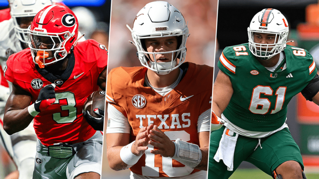 Texas, Georgia, Miami Headline Early 2025 College Football Top 25