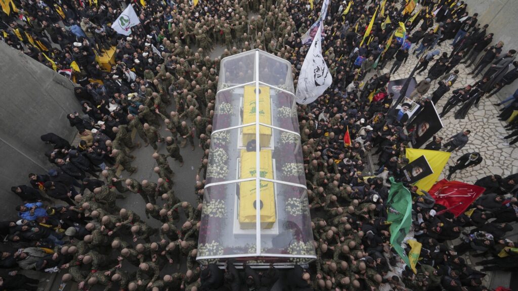 Massive Turnout At Hezbollah Leaders' Funeral